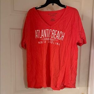 Atlantic Beach NC Coral Short Sleeve Tee
